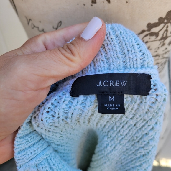 J.Crew Point Sur Mint Pastel Green Knit Tank Top Quiet Luxury Size M - Picture 9 of 10